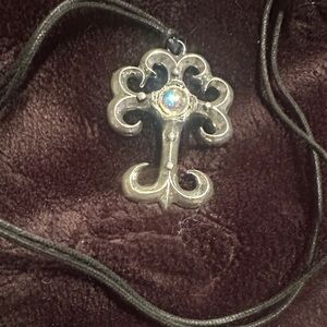 Silver Cross Pendant Necklace